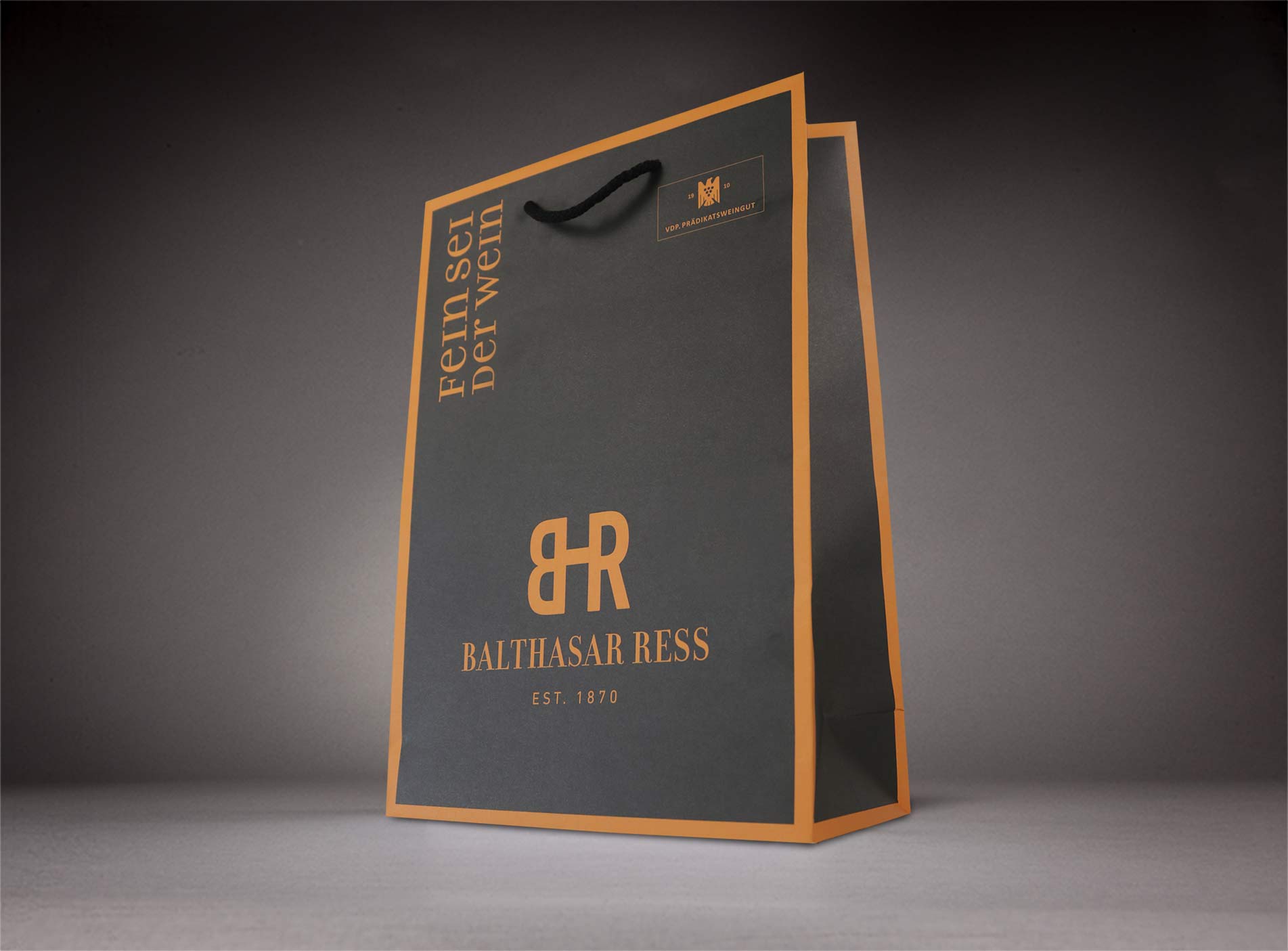 Individuell bedruckte Geschenktasche für Flaschen Motiv Balthasar